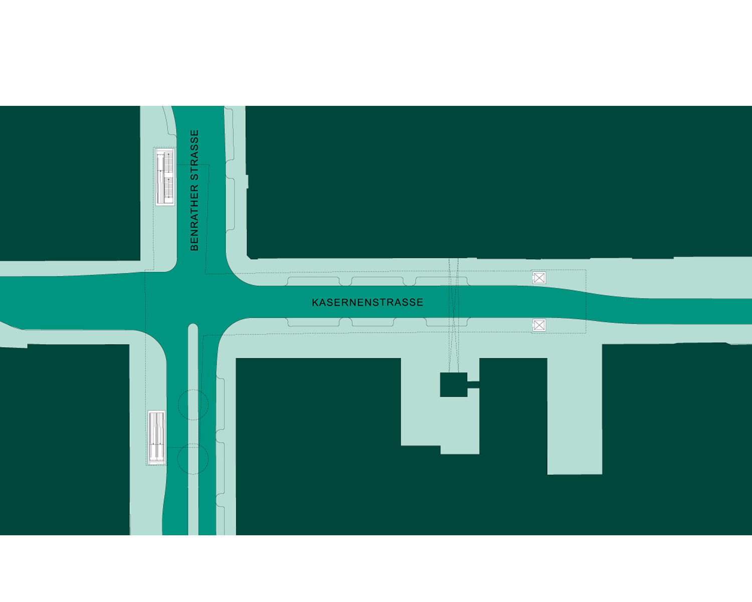 Wehrhahnlinie Duesseldorf, Stations, Benrather Strasse, Spatial Conception, Raeumliches Konzept, Thomas Stricker, netzwerkarchitekten, Photo netzwerkarchitekten